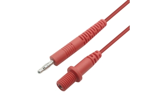 كابل تمديد قابس الموز عالي الأداء، مادة السيليكون، مقابس الموز الملولبة ذكر وأنثى للاختبار الكهربائي والمعدات الصوتية