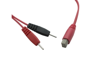 커스텀 6 핀 커넥터가있는 의료 물리 치료 케이블 듀얼 2.0 전극 핀 치료 와이어