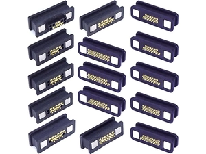 Aangepast 6p/7p/8p/9p/10p/11p/12p/13p/14p/15p/16p/17p/18p/19p/19p/20p magnetische pogo -pin -connectoren voor opladen en gegevensoverdracht