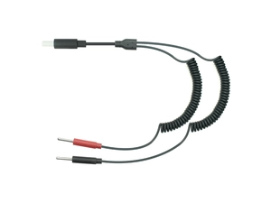 코일 케이블을 사용하여 2.0mm 전극 리드 와이어에서 DC2.35mm 안전 플러그 | 전극 케이블 제조업체 중국
