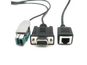 Cina Cavo da femmina da femmina RJ12 personalizzato DB9 e cavo PowerUSB 12V - fabbrica di cavi periferici POS produttore