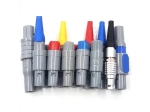 LEMO 호환 푸시풀 원형 커넥터 | 의료용 센서 커넥터 | ISO 13485를 준수하는 OEM/ODM 제조업체