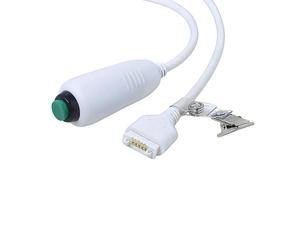 China Custom Spring Loaded Pogo Pin 5P Self Reset Normally on Switch Nurse Call Push Button Cable for Nurse Station manufacturer