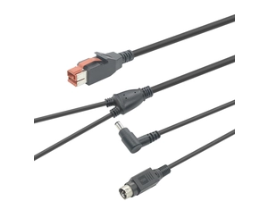 China 24V Poweredusb male cable to 3pin power din + DC 5521 Male manufacturer