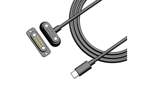 China USB Type C naar 10-pins magnetische pogo-pinkabel fabrikant