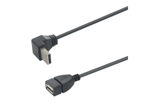 China Up angle USB A male to USB A female extension cable manufacturer