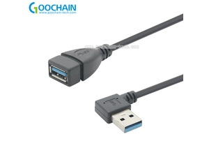 中国 超级快速传输弯头USB 3.0公转母扩展数据线 制造商