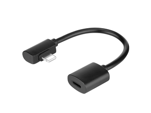 Cable de extensión de iluminación de ángulo recto personalizado de 8 pines hembra a 90 grados lightning macho