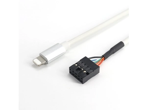 Apple lightning 8 pines usb macho a dupont 2.54mm 2x5pin 10 pin header cable