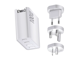 EU UK AU US 100W GaN PPS Type C 快速 PD 充电器，兼容 MacBook Pro Air