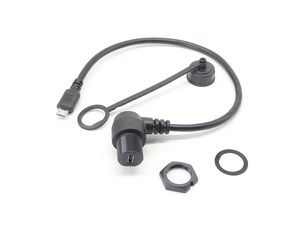 Right angle Micro USB Mount Extension Dash Flush Cable for Car, Boat, Motorcycle, Truck Dashboard
