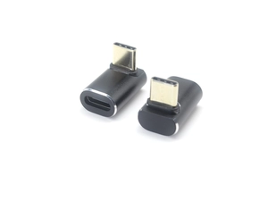 China 90 degree USB Type C male to USB C Female Metal Up and Down 90 Degree Type-C Adapter Extender Compatible for Steam Deck manufacturer
