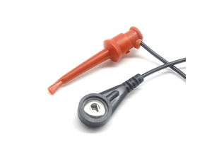 3.5MM 4.0MM Elettrodo ecg snap per test Hook Clip Test Leads Fili per cavi morbidi in rame
