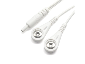 Filo conduttore elettrodo tens DC 2,35 mm maschio a doppio cavo a scatto ecg da 3,5 mm 4,0 mm