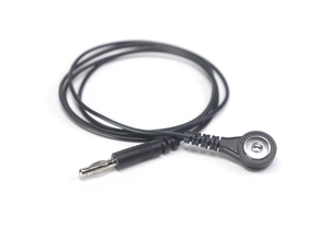 Cavo adattatore ECG ECG Elettrodi da 3,5 mm 4,0 mm Pulsante a scatto ECG su cavo a banana maschio da 4,0 mm