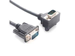 뜨거운 판매 90도 VGA 케이블, VGA 남성 케이블에 각도 VGA 남성 위