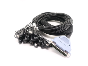DB37 personalizzato per cavo di derivazione ecg Set 18 derivazioni 3,5 4,0 mm snap Cavo compatibile