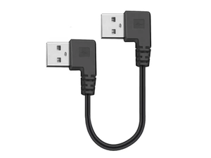 90 Degree RIght Angle USB 2.0 3.0 Type A Male to Male Extension Cable With Wholesale Inventory