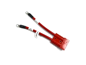 Cable de batería Solar 50A, adaptador de conectores de Cable de Panel Solar con conector de extremo de Terminal de anillo, arnés de cables de batería