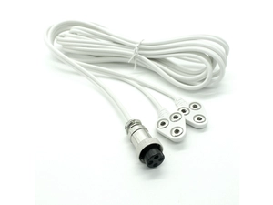 Circular Aviation Connector GX16 4Pin with 2.5mm Female Snap Cable EMS Machine Replacements