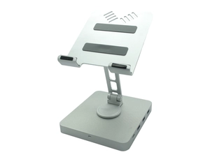 11 in 1 USB Hub iPad Stand Charging Station USB C Hub Stand to HDMI 4K 60Hz 1000M Ethernet for iPad Pro Nintendo Switch Steam Deck Tablet Docking Station
