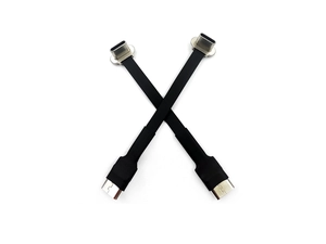 FFC FPV 60W carregamento rápido cabo de extensão USB tipo C de 90 graus plano ultrafino cabo FPC de fita