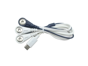 USB 24-poliger Typ-C-Stecker auf 3-adrige 4,0-mm-EKG-Elektrodenbuchse mit Schnappverschluss und SR für die Physiotherapie von Patienten