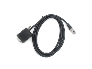 RS232 DB9pin serial printer cable to DC5521 to RJ12 6P6C Serial Port Adapter Cable for Barcode Printer Scanner