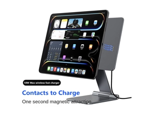 Soporte magnético de carga inalámbrica para iPad contactos de 18W para cargar soportes magnéticos para tabletas