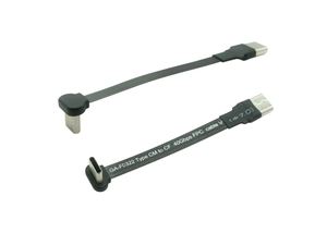 3A carregamento rápido cabo FPC plano USB C de 90 graus 40 Gbps USB4 tipo c cabo de fita FPC