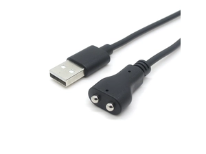 Cable de pin de pecho de alta calidad personalizado USB a 2 pines redondo magnético