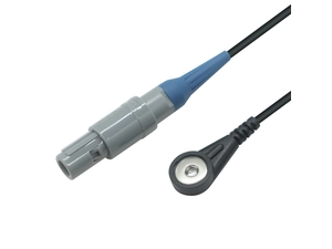 Lemo 2Pin -Stecker mit EKG SNAP -Kabel | Hochwertiger medizinischer Kabelhersteller in Dongguan, China