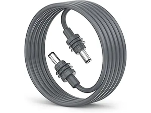 DC 5521 Cable de alimentación de 10 pies masculino a masculino para Starlink Mini | Cable de extensión impermeable al aire libre