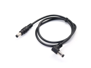 DC 5.5x2.5 mm macho recto a 5.5x2.5 mm Cable de alimentación de ángulo recto - Fabricante personalizado | ISO13485 e ISO9001 certificado