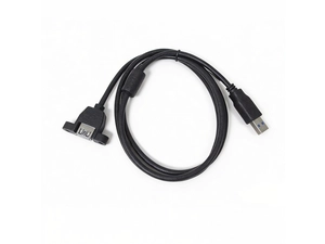 كابل تمديد USB 3.0 ذكر إلى أنثى مع منفذ تركيب لوحة الفريت وقفل لولبي - الشركة المصنعة لكابل USB OEM
