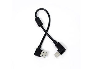 كبل USB-A ذكر بزاوية قائمة إلى كبل USB صغير ذكر 5-Pin مع قلب الفريت - الشركة المصنعة لكابل USB قصير قصير مُصفى EMI