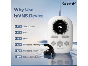 Dispositivo de estimulación del nervio vago TaVNS OEM A10 Estimulador del nervio vago auricular con electrodo de oído Fabricante Goochain