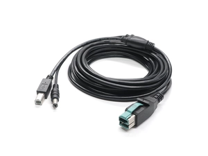 POWEREDUSB - USB-B ve DC Güç Y Kablosu