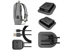 Hırsızlığa Karşı Sırt Çantası Harici USB Kabuk Veri Kablosu 2'si 1 Arada USB Tip C Omuz Çantası ve Bavul Aksesuarları için Hızlı Şarj Uzatma Kablosu