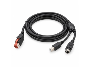 Cina ALIMENTAZIONE DA 24 V Cavo Y da USB a USB-B e alimentazione stampante a 3 pin produttore