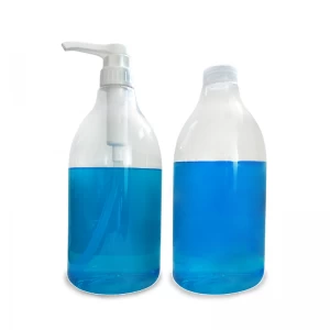 2L 64oz PET-wasmiddel Vloeibare reiniging Waszeep Handwas Plastic fles met 15cc pomp