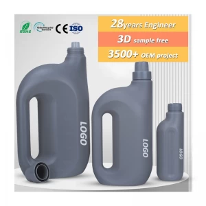 Customized 500ml 2L 4L empty HDPE plastic laundry detergent liquid bottle