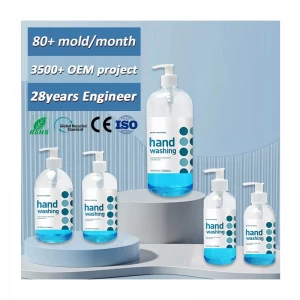 250ml 350ml 400ml 500ml 1000ml PET Clear Shampoo Plastic Pump Bottle - COPY - kg87pb