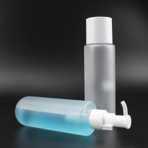 empty recyclable 250ml frosted transparent plastic shampoo bottle for lotion plastic bottle - COPY - ordj20