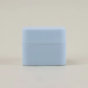 Custom Logo Empty Plastic 10grams 10ml Small Square Double Wall Cosmetic Jar with Lid