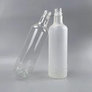 Mini 2oz Pocket Plastic Clear Liquid Wine Liquor Vodka Enhancer Bottle - COPY - nsikff