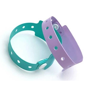 Braccialetto monouso personalizzato NFC 13,56 MHz in PVC morbido personalizzato all'ingrosso