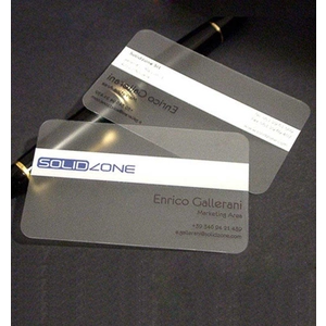 透明的半透明RFID PETG名片制造商