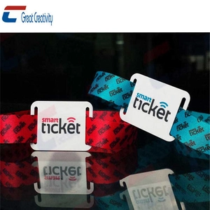 NFC Wood Woven Wristband Stretchable Festival Bracelet Manufacturer