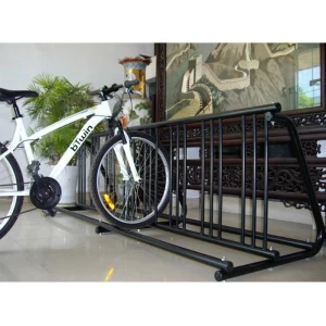 Parking commercial de support de vélo de plancher double face pour le garage